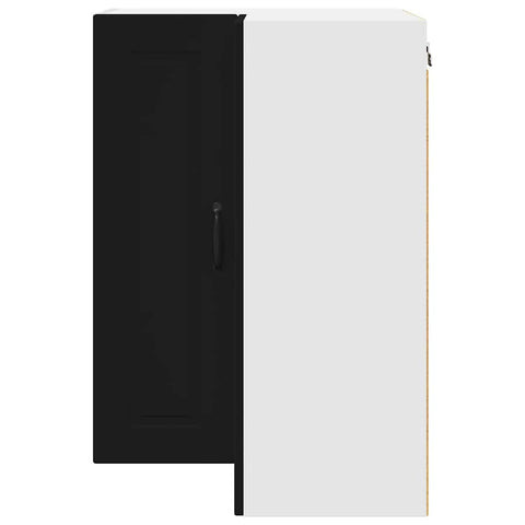 vidaXL Kitchen Wall Cabinet Black 57 x 57 x 80 cm Engineered Wood