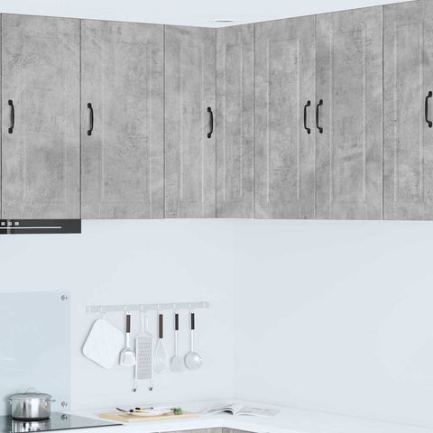 vidaXL Kitchen Wall Cabinet with Shelf Concrete Grey 57 x 57 x 80 cm
