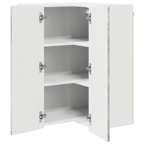 vidaXL Kitchen Wall Cabinet with Shelf Concrete Grey 57 x 57 x 80 cm