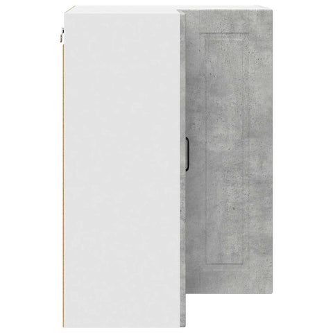 vidaXL Kitchen Wall Cabinet with Shelf Concrete Grey 57 x 57 x 80 cm