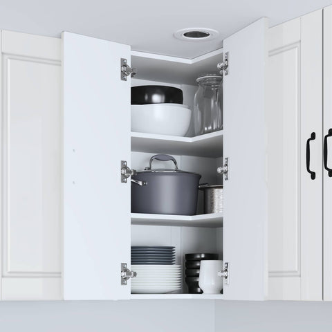 vidaXL Kitchen Cabinet with Shelf High Gloss White 57 x 57 x 80 cm