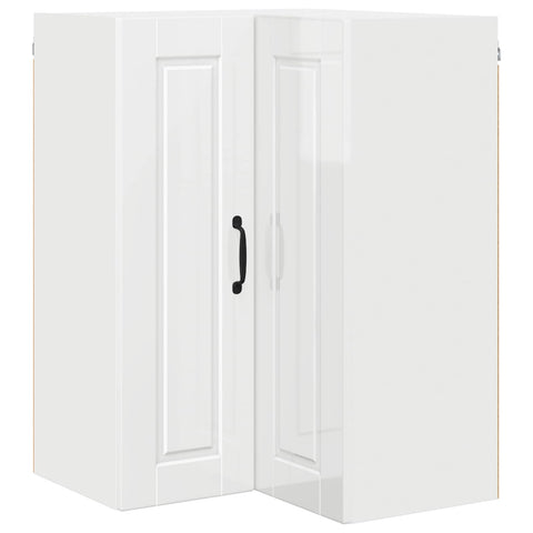 vidaXL Kitchen Cabinet with Shelf High Gloss White 57 x 57 x 80 cm
