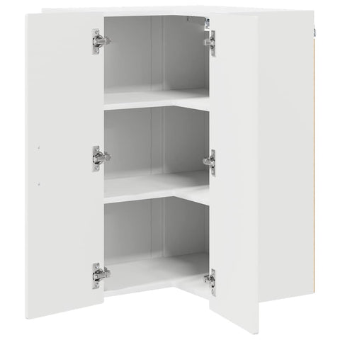 vidaXL Kitchen Cabinet with Shelf High Gloss White 57 x 57 x 80 cm