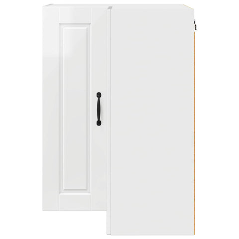 vidaXL Kitchen Cabinet with Shelf High Gloss White 57 x 57 x 80 cm