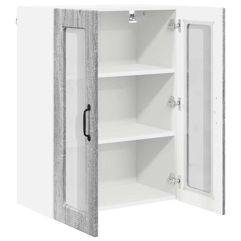 vidaXL Kitchen Wall Cabinet with Shelf Grey Sonoma 60 x 31 x 80 cm
