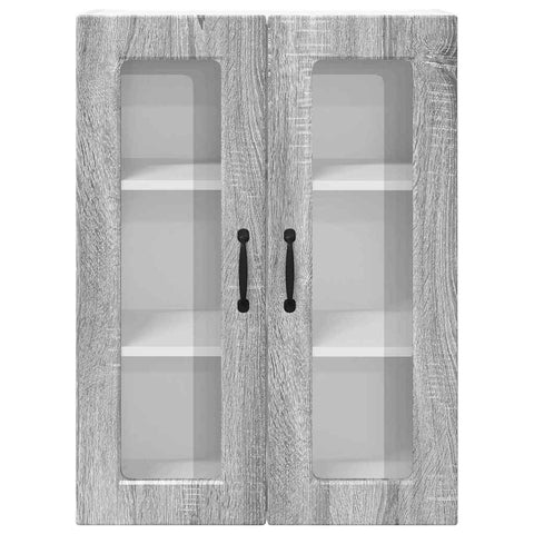 vidaXL Kitchen Wall Cabinet with Shelf Grey Sonoma 60 x 31 x 80 cm