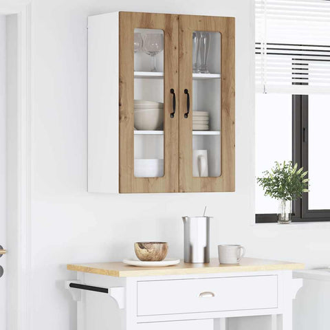 vidaXL Kitchen Wall Cabinet with Shelf Artisan Oak 60 x 31 x 80 cm
