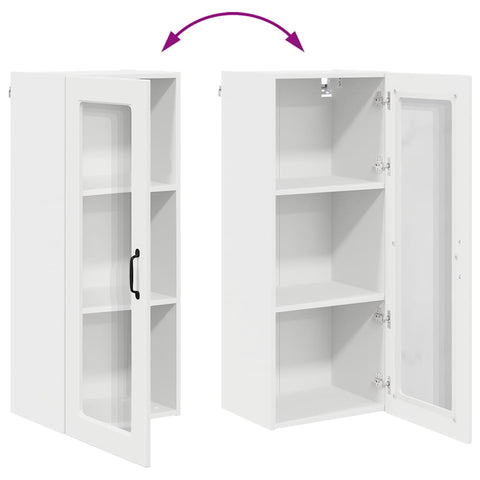 vidaXL Kitchen Wall Cabinet White 40 x 31 x 100 cm Engineered Wood