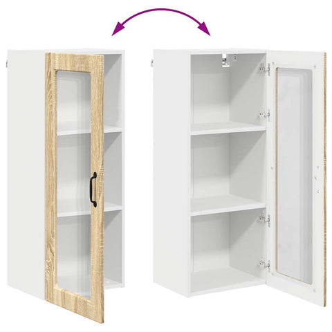 vidaXL Kitchen Wall Cabinet with Shelf Sonoma Oak 40 x 31 x 100 cm