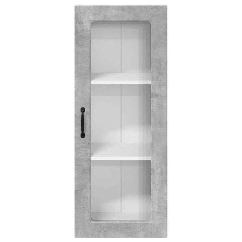 vidaXL Kitchen Wall Cabinet with Shelf Concrete Grey 40 x 31 x 100 cm