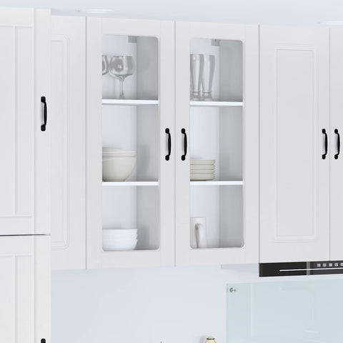 vidaXL Kitchen Wall Cabinet High Gloss White 40 x 31 x 100 cm