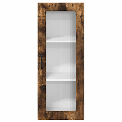 vidaXL Kitchen Wall Cabinet with Shelf Smoked Oak 40 x 31 x 100 cm