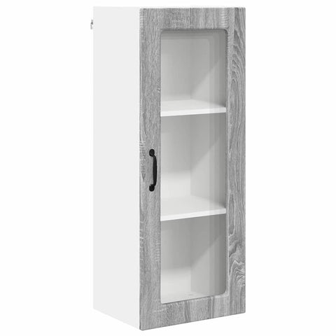 vidaXL Kitchen Wall Cabinet with Shelf Grey Sonoma 40 x 31 x 100 cm