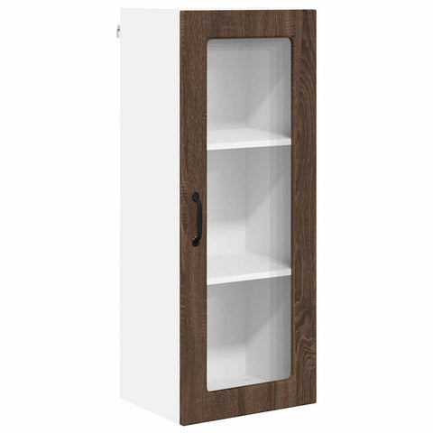 vidaXL Kitchen Wall Cabinet Brown Oak 40 x 31 x 100 cm Engineered Wood