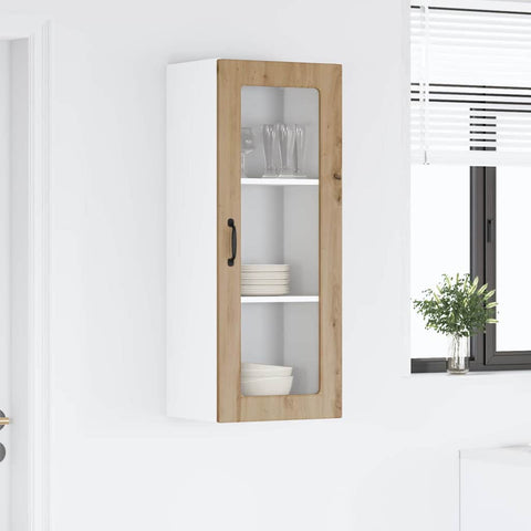vidaXL Kitchen Wall Cabinet with Shelf Artisan Oak 40 x 31 x 100 cm