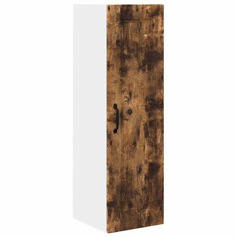 vidaXL Kitchen Wall Cabinet with Shelf Smoked Oak 30 x 31 x 100 cm