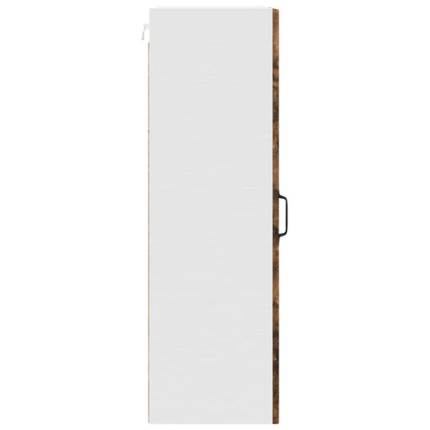 vidaXL Kitchen Wall Cabinet with Shelf Smoked Oak 30 x 31 x 100 cm