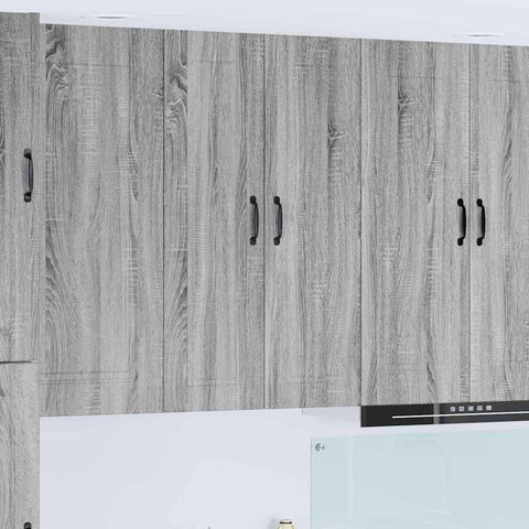 vidaXL Kitchen Wall Cabinet with Shelf Grey Sonoma 30 x 31 x 100 cm
