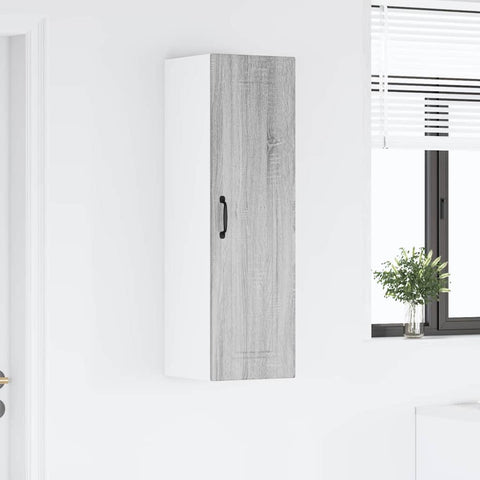 vidaXL Kitchen Wall Cabinet with Shelf Grey Sonoma 30 x 31 x 100 cm