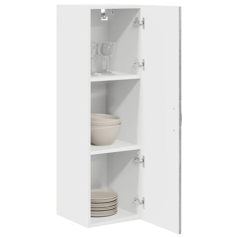 vidaXL Kitchen Wall Cabinet with Shelf Grey Sonoma 30 x 31 x 100 cm