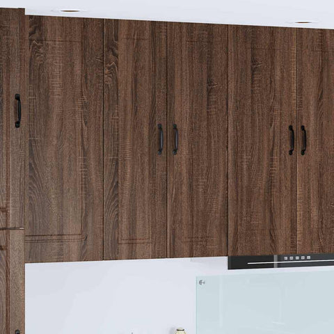 vidaXL Kitchen Wall Cabinet Brown Oak 30 x 31 x 100 cm Engineered Wood