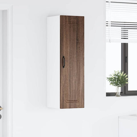 vidaXL Kitchen Wall Cabinet Brown Oak 30 x 31 x 100 cm Engineered Wood