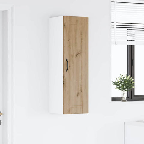 vidaXL Kitchen Wall Cabinet with Shelf Artisan Oak 30 x 31 x 100 cm