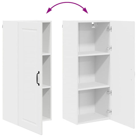 vidaXL Kitchen Wall Cabinet White 40 x 31 x 100 cm Engineered Wood