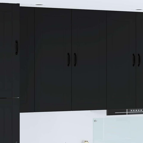 vidaXL Kitchen Wall Cabinet Black 40 x 31 x 100 cm Engineered Wood