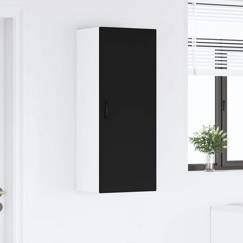 vidaXL Kitchen Wall Cabinet Black 40 x 31 x 100 cm Engineered Wood