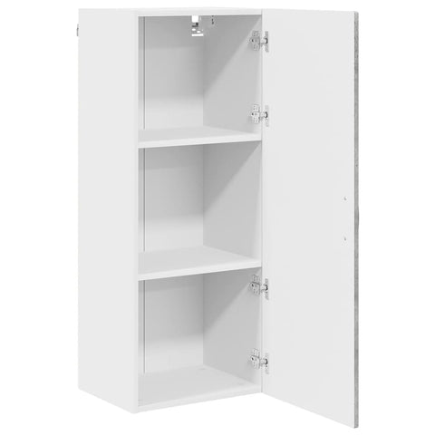 vidaXL Kitchen Wall Cabinet with Shelf Concrete Grey 40 x 31 x 100 cm