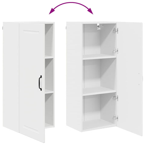 vidaXL Kitchen Wall Cabinet High Gloss White 40 x 31 x 100 cm