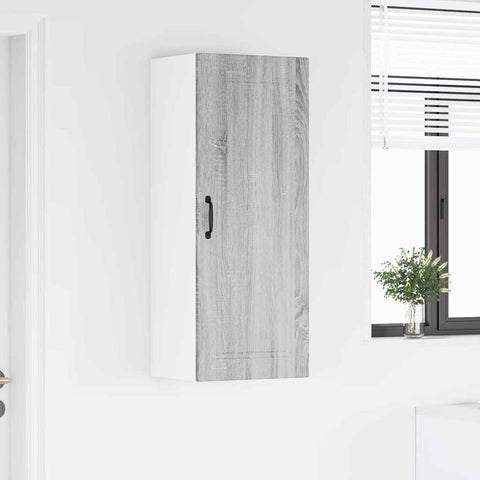 vidaXL Kitchen Wall Cabinet with Shelf Grey Sonoma 40 x 31 x 100 cm
