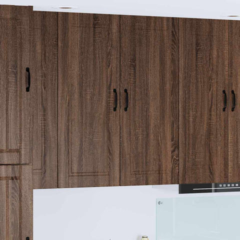 vidaXL Kitchen Wall Cabinet Brown Oak 40 x 31 x 100 cm Engineered Wood