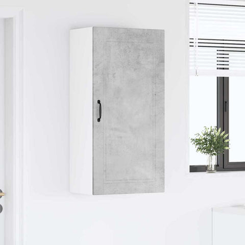 vidaXL Kitchen Wall Cabinet with Shelf Concrete Grey 50 x 31 x 100 cm