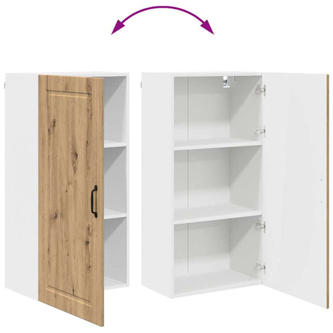vidaXL Kitchen Wall Cabinet with Shelf Artisan Oak 50 x 31 x 100 cm