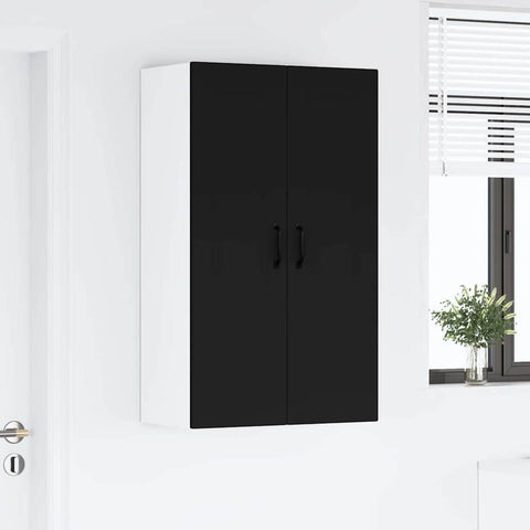 vidaXL Kitchen Wall Cabinet Black 60 x 31 x 100 cm Engineered Wood