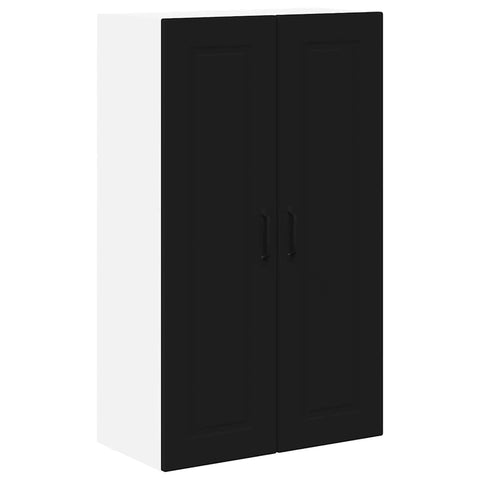 vidaXL Kitchen Wall Cabinet Black 60 x 31 x 100 cm Engineered Wood