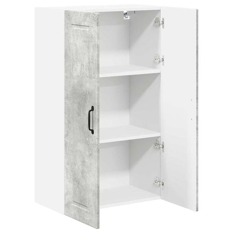 vidaXL Kitchen Wall Cabinet with Shelf Concrete Grey 60 x 31 x 100 cm