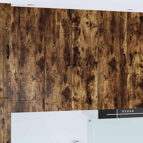 vidaXL Kitchen Wall Cabinet with Shelf Smoked Oak 60 x 31 x 100 cm