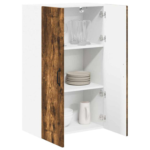 vidaXL Kitchen Wall Cabinet with Shelf Smoked Oak 60 x 31 x 100 cm