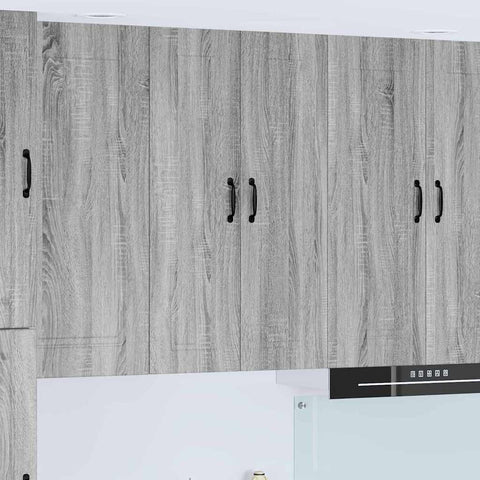 vidaXL Kitchen Wall Cabinet with Shelf Grey Sonoma 60 x 31 x 100 cm