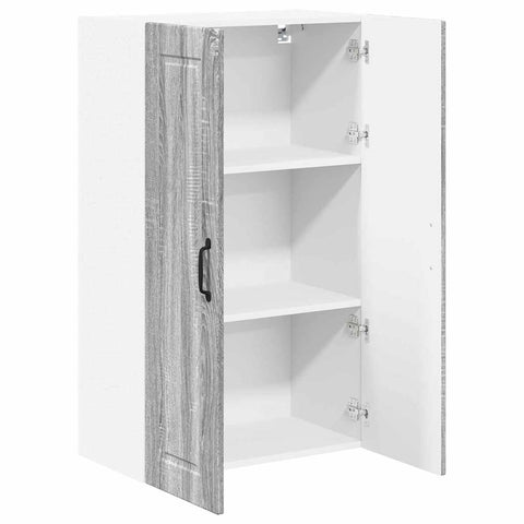 vidaXL Kitchen Wall Cabinet with Shelf Grey Sonoma 60 x 31 x 100 cm
