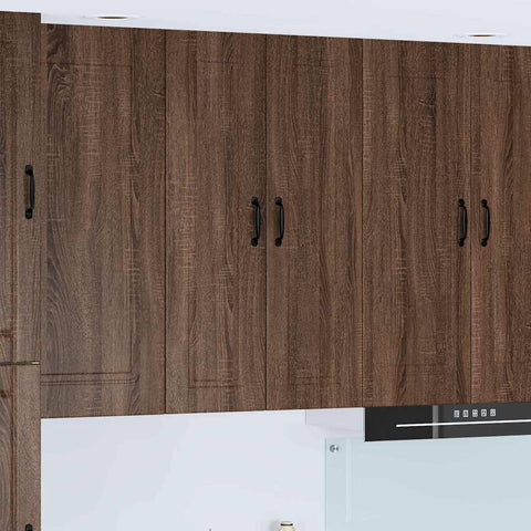 vidaXL Kitchen Wall Cabinet Brown Oak 60 x 31 x 100 cm Engineered Wood