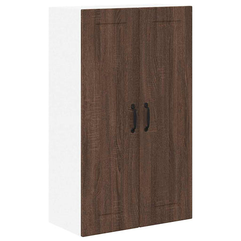 vidaXL Kitchen Wall Cabinet Brown Oak 60 x 31 x 100 cm Engineered Wood