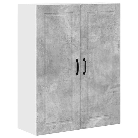 vidaXL Kitchen Wall Cabinet with Shelf Concrete Grey 80 x 31 x 100 cm