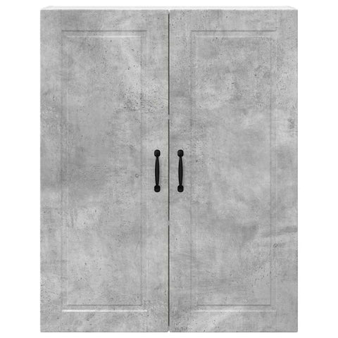 vidaXL Kitchen Wall Cabinet with Shelf Concrete Grey 80 x 31 x 100 cm