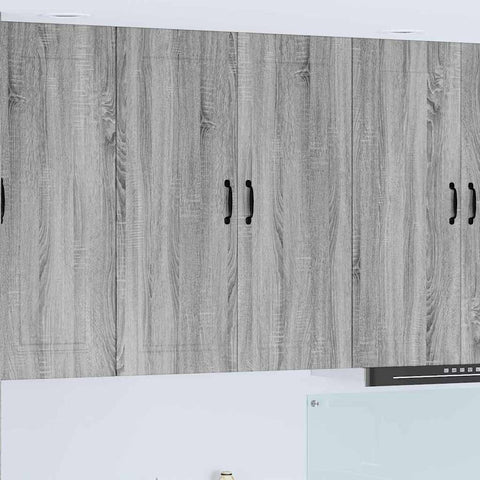 vidaXL Kitchen Wall Cabinet with Shelf Grey Sonoma 80 x 31 x 100 cm