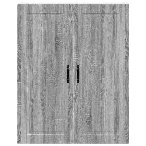 vidaXL Kitchen Wall Cabinet with Shelf Grey Sonoma 80 x 31 x 100 cm