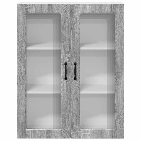 vidaXL Kitchen Wall Cabinet with Shelf Grey Sonoma 80 x 31 x 100 cm